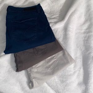 Lot of three (all 3) Calvin Klein Jeans pants.